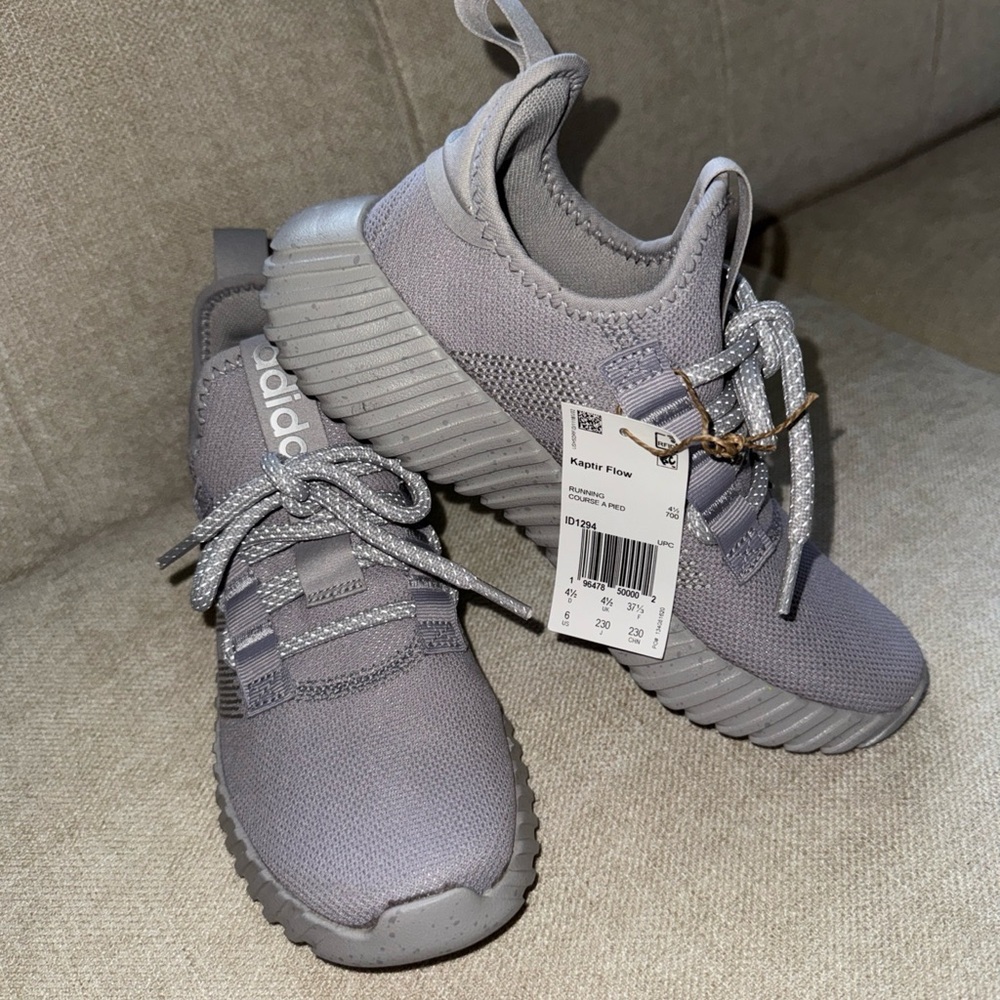 Adidas KAPTIR FLOW Glory Gray Running Athletic Women Sneakers Size 6